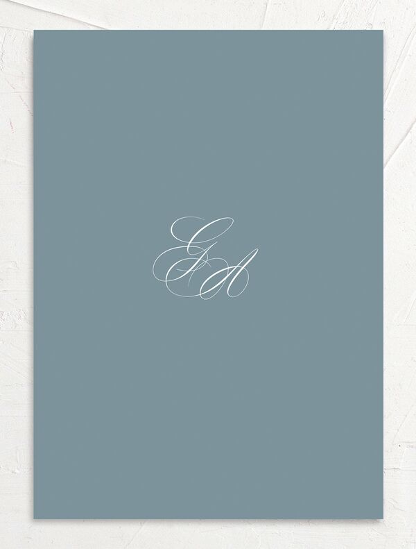 Refined Photograph Wedding Invitations back in White