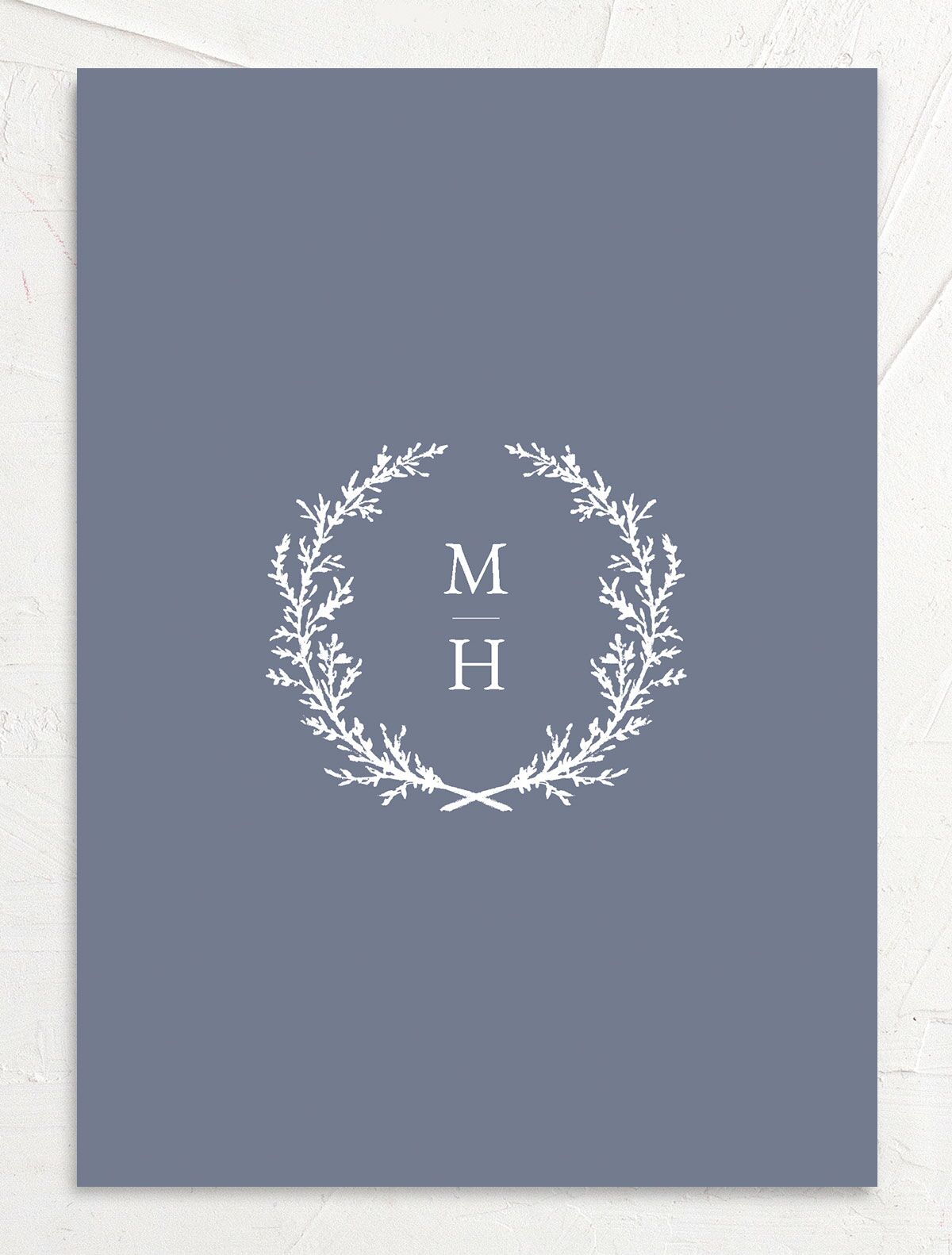 Classic Garland Bridal Shower Invitations back