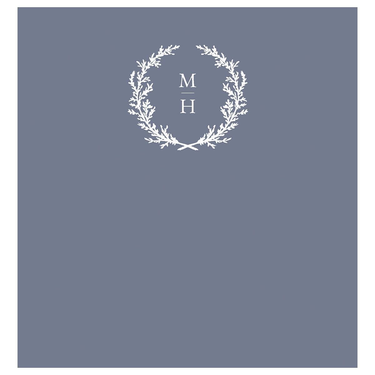 Classic Garland Envelope Liners front in blue