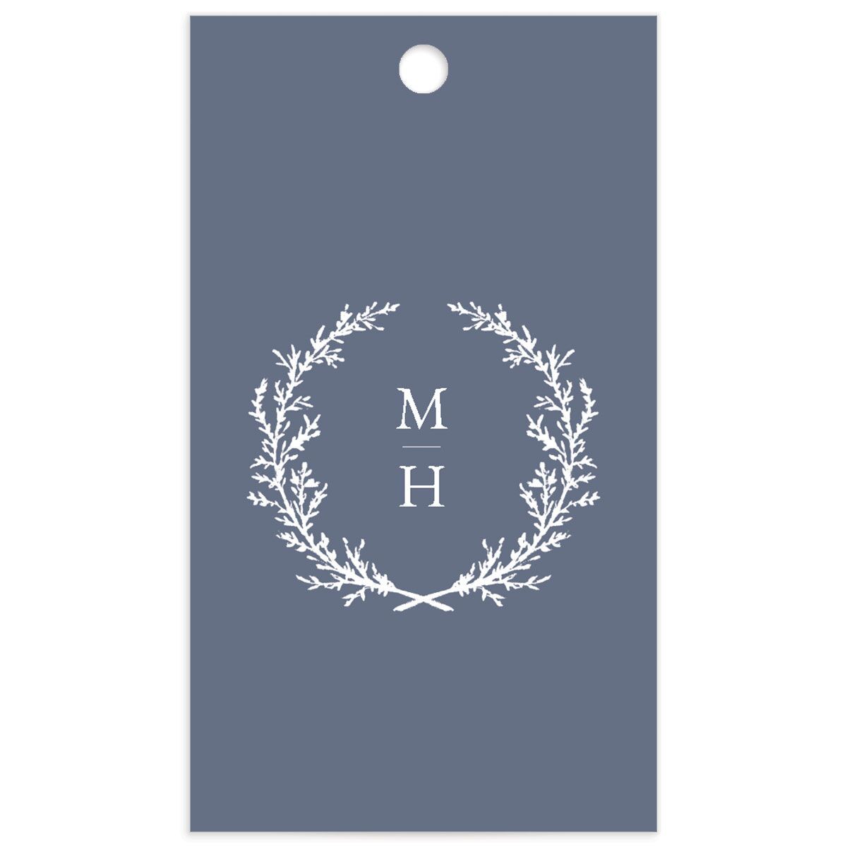 Classic Garland Favor Gift Tags back in blue