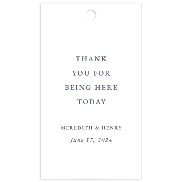Classic Garland Favor Gift Tags front