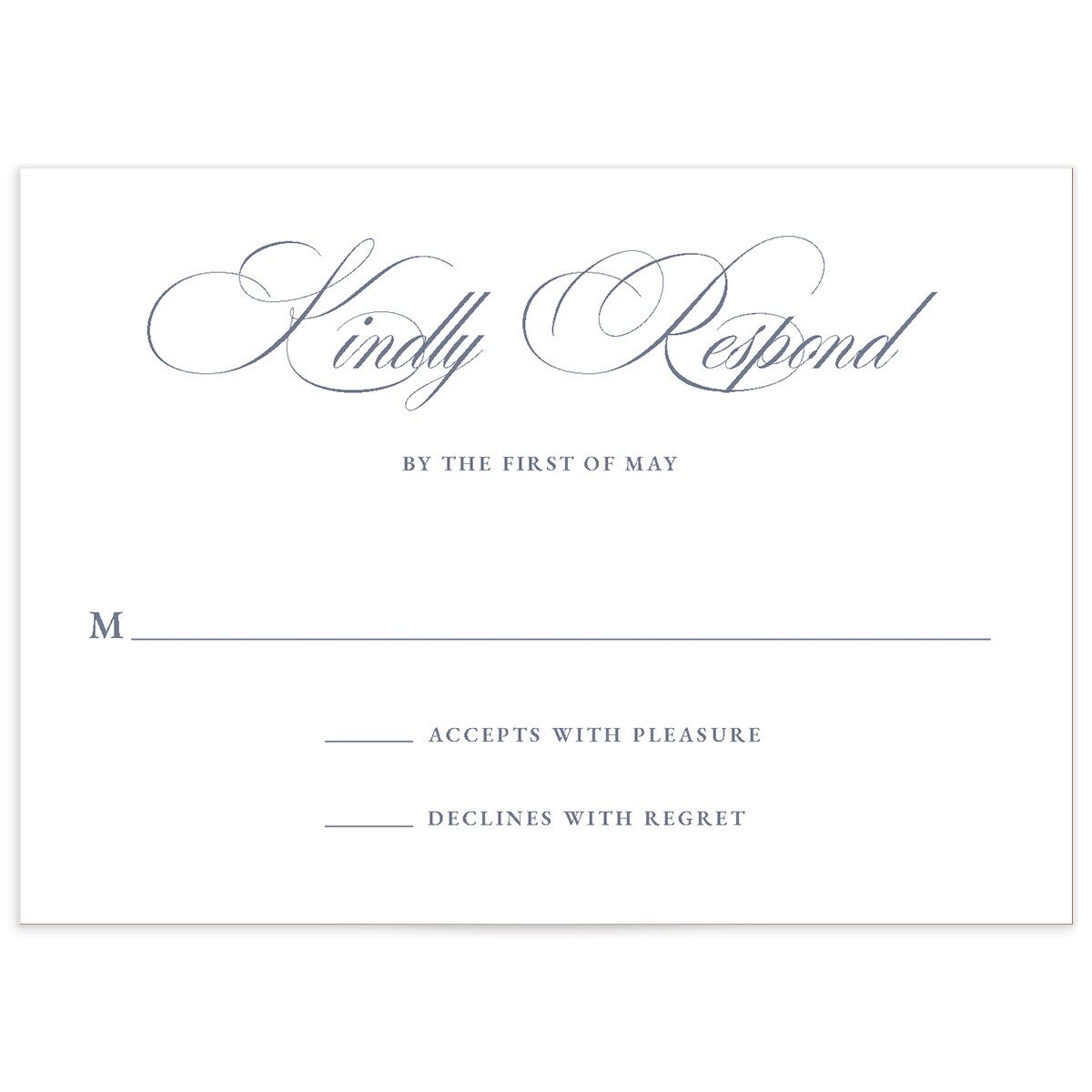 Classic Garland Wedding Response Cards