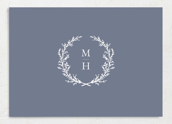 Classic Garland Save the Date Cards back