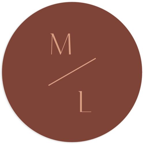 Gilded Sprigs Wedding Stickers Copper Sticker