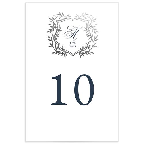 Formal Crest Table Numbers - 