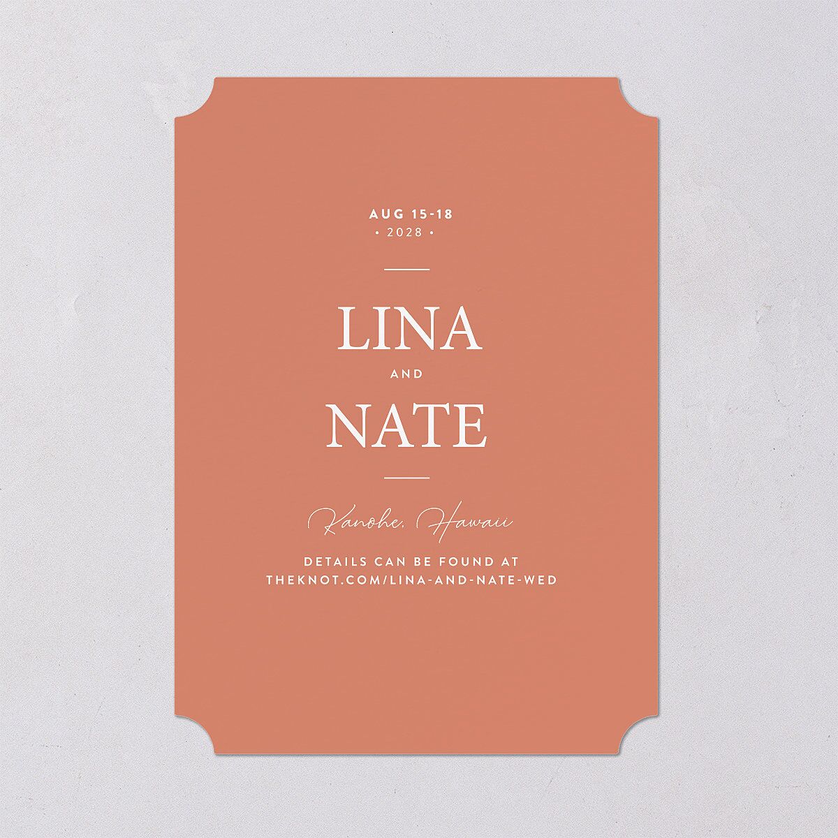 Tropical Oval Save The Date Cards — view 3