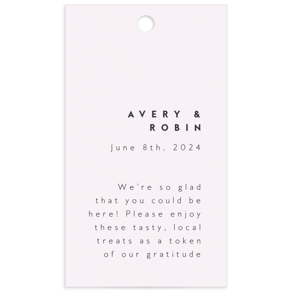 Elegant Contrast Favor Gift Tags back in grey