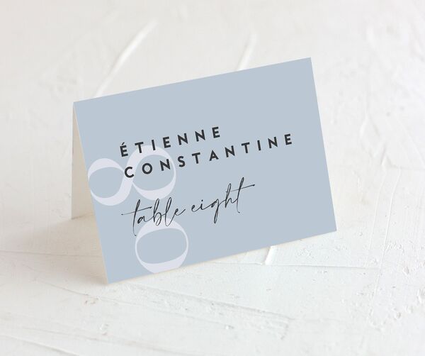 Elegant Contrast Place Cards front