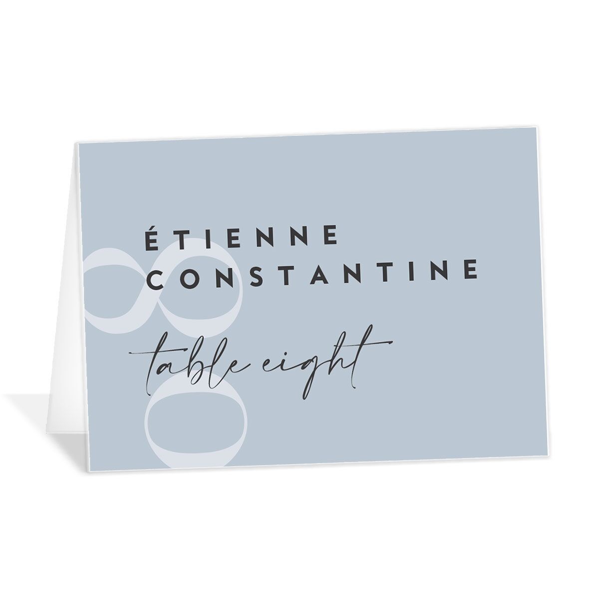 Elegant Contrast Place Cards