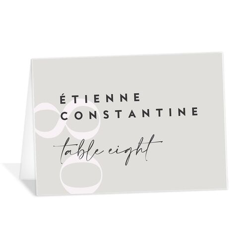 Elegant Contrast Place Cards - 