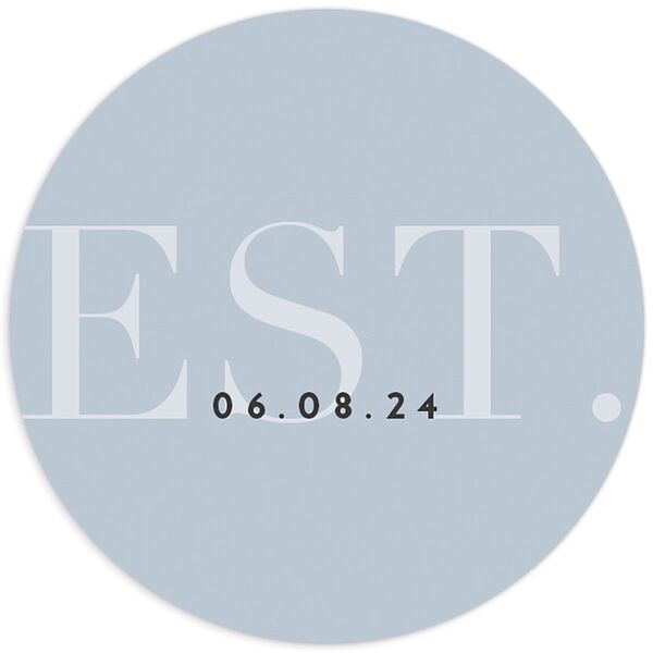 Elegant Contrast Wedding Stickers front