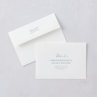 Vintage Bow Engagement Party Invitations Regency Blue Signature Blank Standard