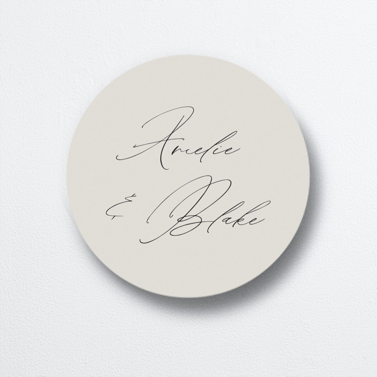 Foil Arch Wedding Stickers Bisque