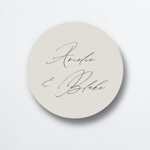 Foil Arch Wedding Stickers Bisque