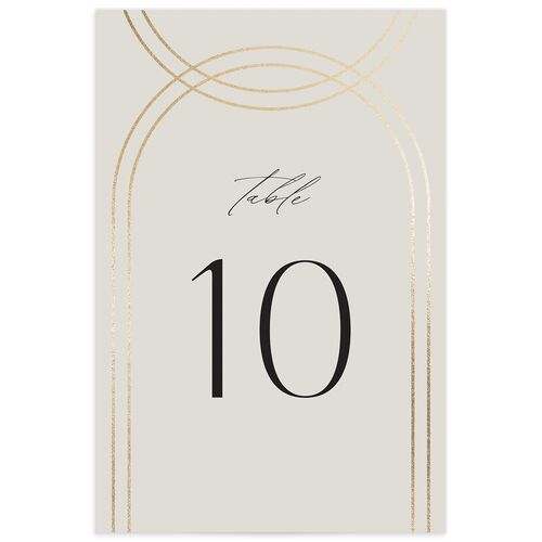 Foil Arch Table Numbers - 