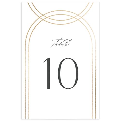 Foil Arch Table Numbers - 