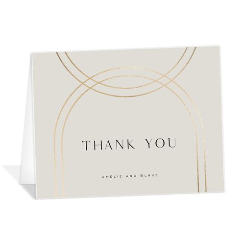 Foil Arch Thank You Cards - 