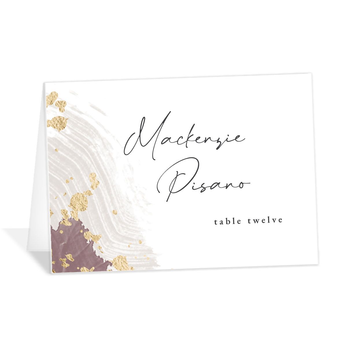 Elegant Abstract Place Cards
