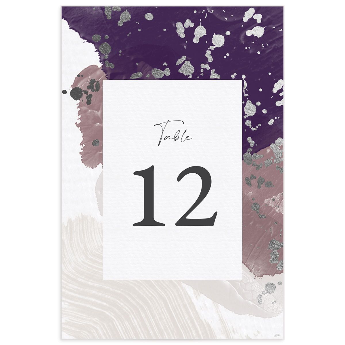 Elegant Abstract Table Numbers