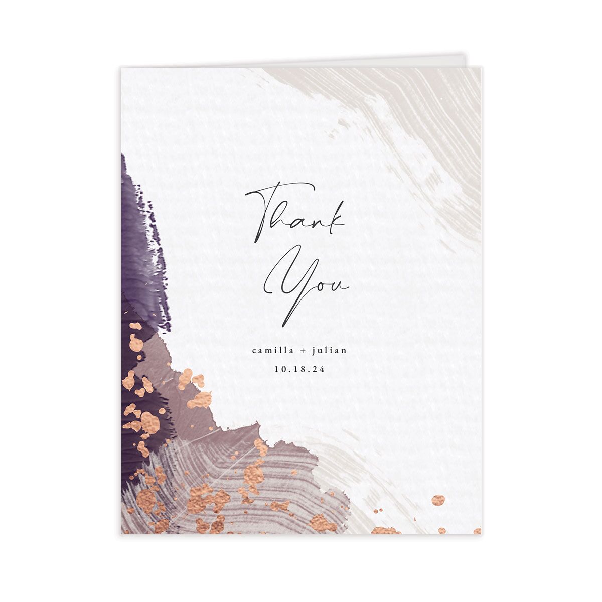 Elegant Abstract Thank You Cards