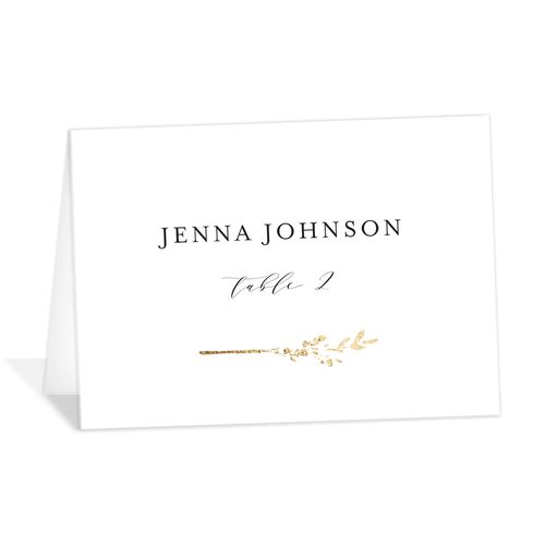 Exquisite Branches Place Cards - White