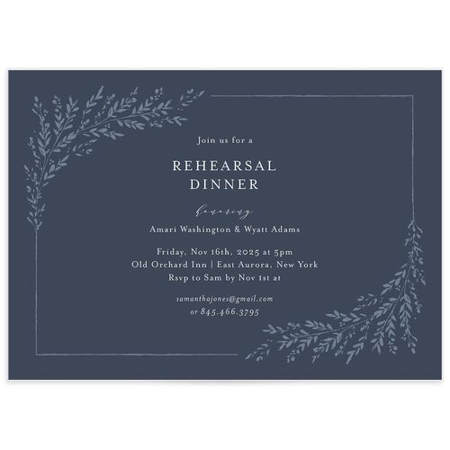 Exquisite Branches Rehearsal Dinner Invitations - 