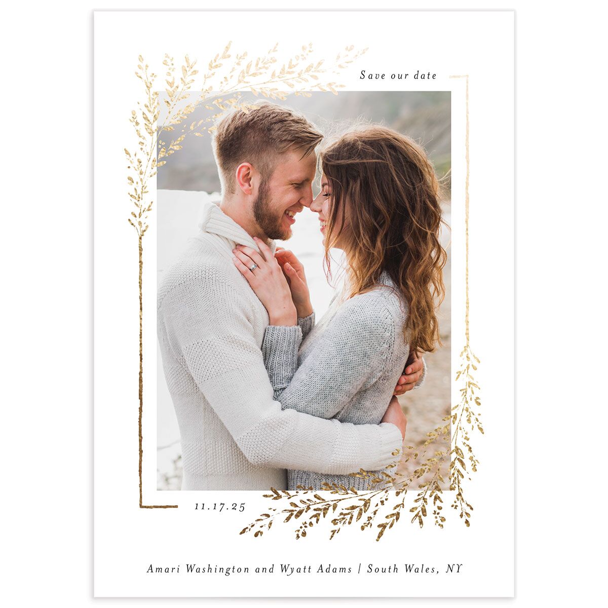 Exquisite Branches Save The Date Cards