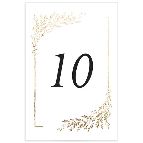 Exquisite Branches Table Numbers - White