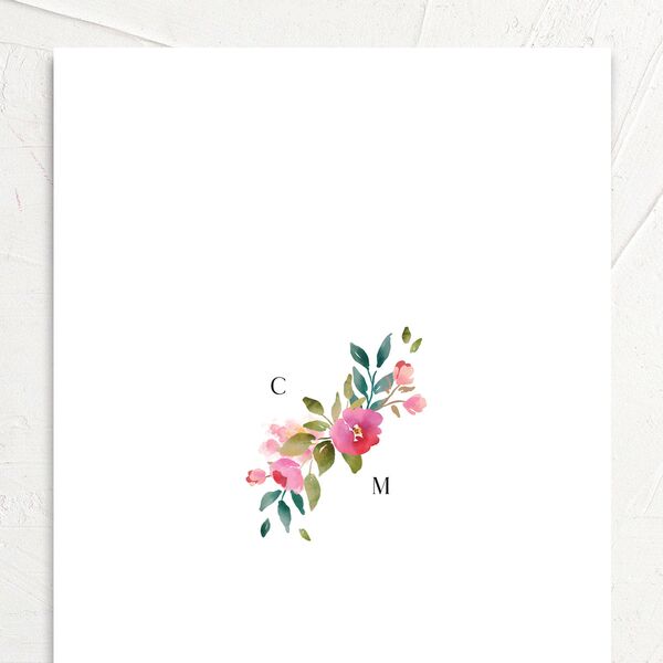 Sparkling Floral Wedding Invitations Gold Candy Pink Signature No