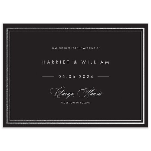 Polished Frame Save The Date Cards