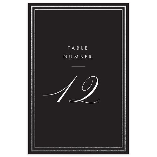 Polished Frame Table Numbers
