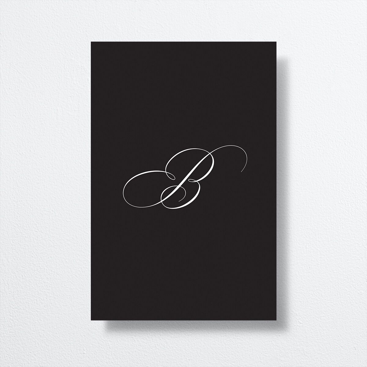 Polished Frame Table Numbers Silver Licorice Signature
