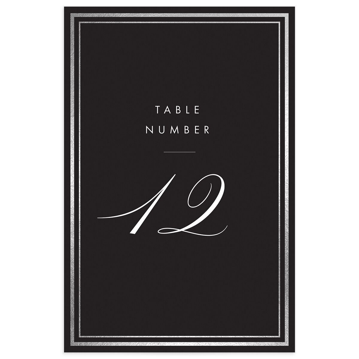 Polished Frame Table Numbers