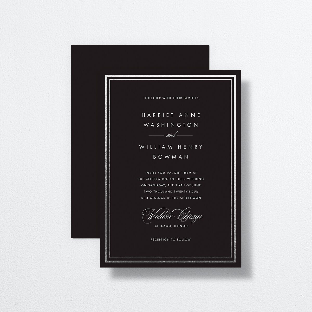 Polished Frame Wedding Invitations | The Knot