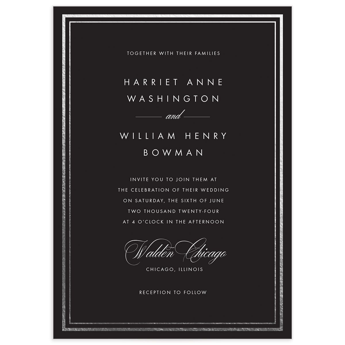 Polished Frame Wedding Invitations