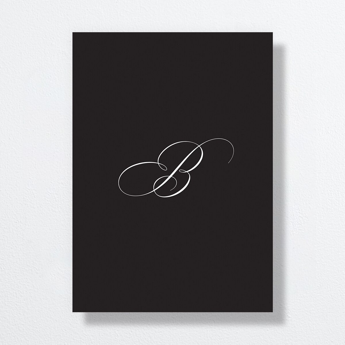 Polished Frame Wedding Invitations Silver Licorice Signature No Standard