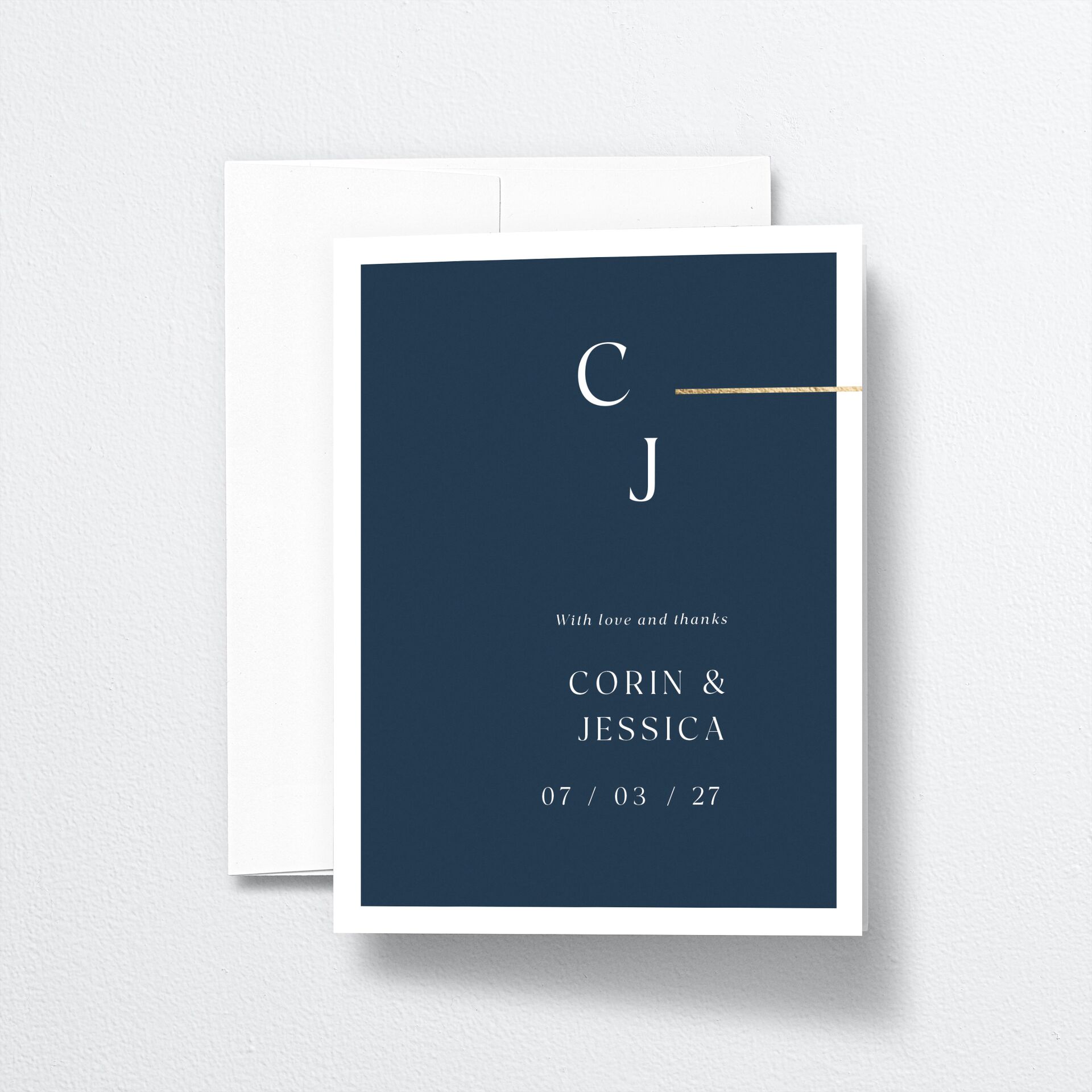 Refined Accent Thank You Cards — view 1