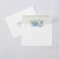 Elegant Hydrangea Standard Envelope Liners Dusty Blue Standard