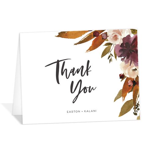 Autumnal Splendor Thank You Cards - 