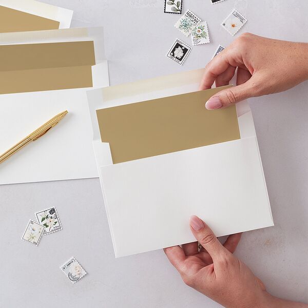 Bright New Year Envelope Liners Tan Standard