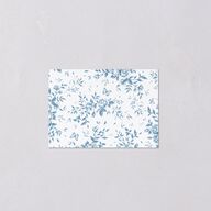Antique Garden Lace Floral QR Code RSVP Cards French Blue Signature Standard