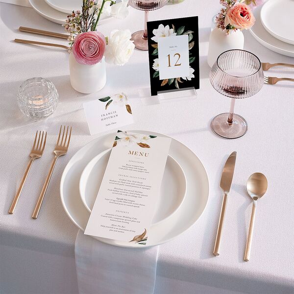 Southern Magnolia Menus Midnight Signature