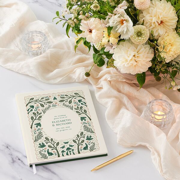 Woodland Whimsy Guest Books Hunter Green
