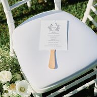 Natural Monogram Fan Programs Midnight Navy Signature Standard