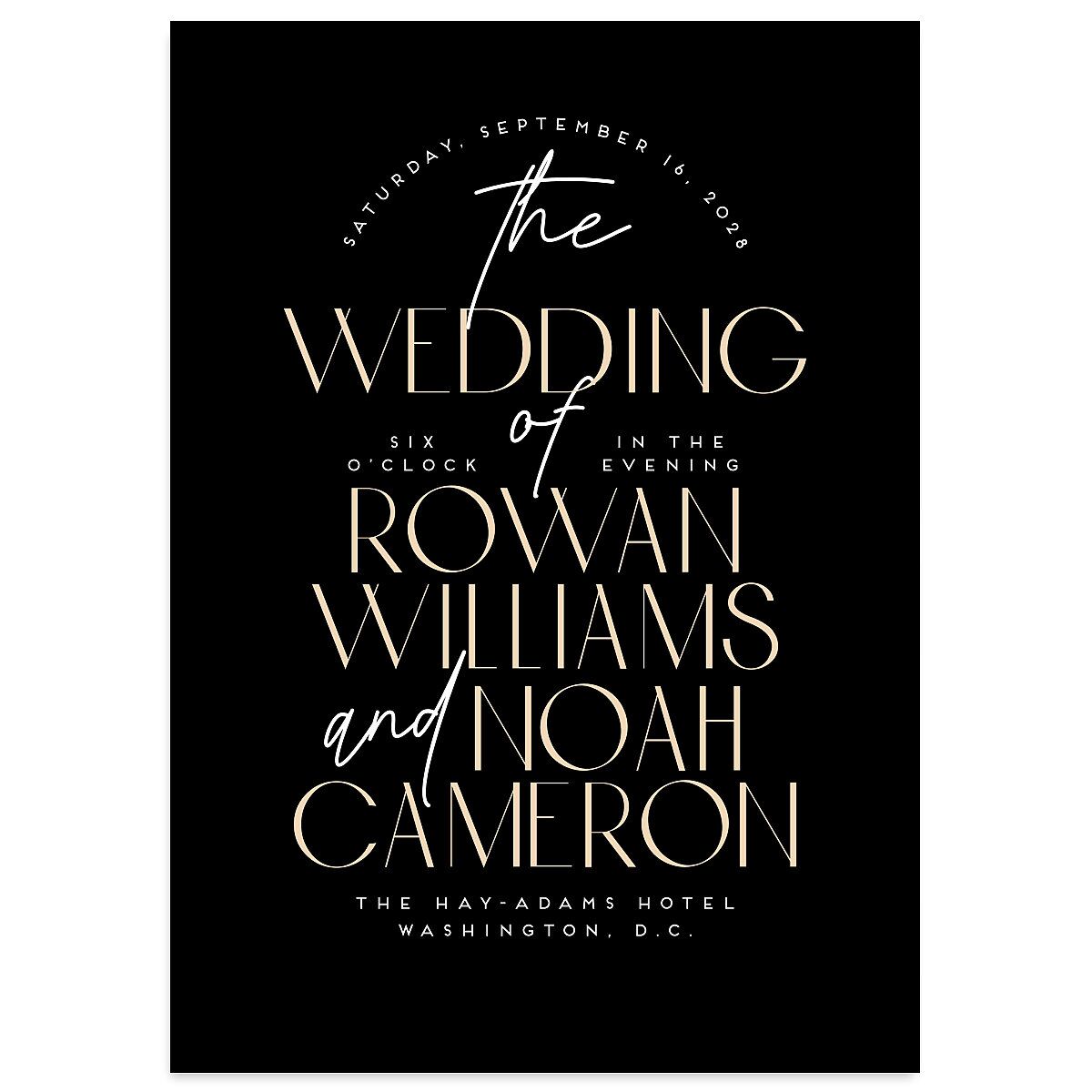 Headline Wedding Invitations 