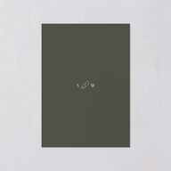 Delicate Vines Foil Wedding Response Cards Gold Hunter Green Signature Standard
