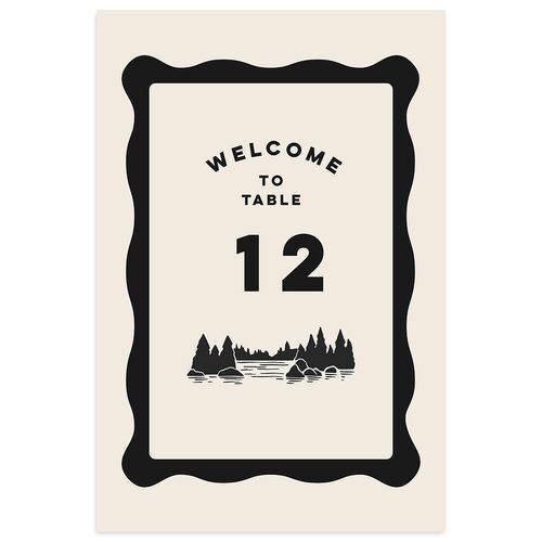Adventure Icon Table Numbers Charcoal Signature