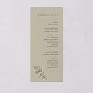 Elegant Minimal Wedding Programs Champagne Signature