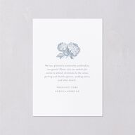 Vintage Hydrangea Garden Crest Wedding Enclosure Cards Slate Signature Standard