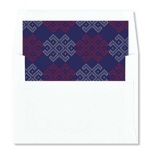 Chinese Lu Mien Envelope Liners Crimson Standard